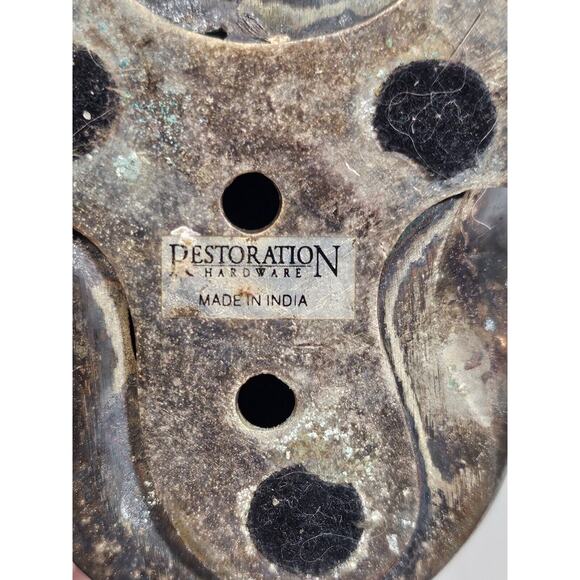 Restoration Hardware RH Silver Plate Brass Penguin Top Hat Set Of 3 Patina VTG - Picture 12 of 13